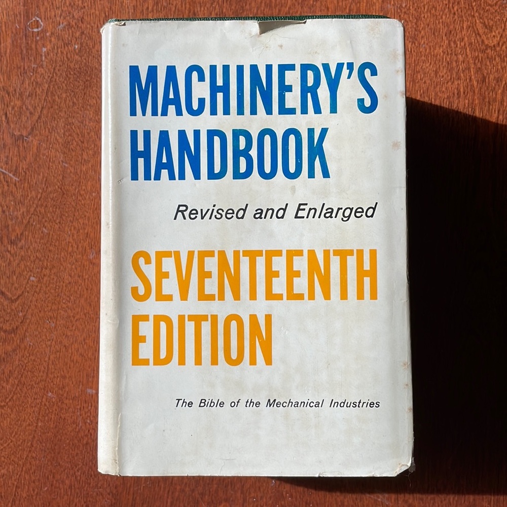 Vintage Machinery’s Handbook - 7th Edition, 1964